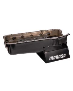 OIL PAN, SBC 80-85 WITH PASSENGER SIDE DIPSTICK, DART SHP, 8.25 IN. DEEP T-SUMP, WINDAGE TRAY