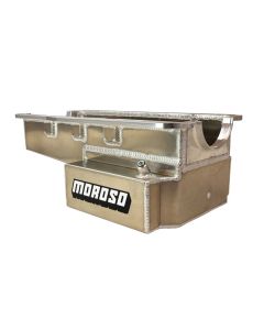 OIL PAN, FORD 351W, ROAD RACE BAFFLED, BILLET END SEALS, FRONT SUMP, ALUMINUM, 8 INCH DEEP