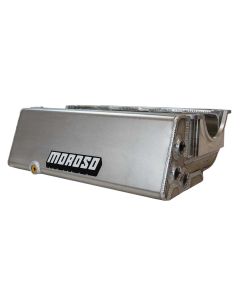 OIL PAN, SBC PRE -85, 3 PICK UPS, SPRINT CAR, 6.5 IN DEEP, DRY SUMP, CENTER TUBE, 90 DEG. GUSSETS
