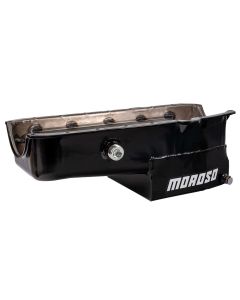 OIL PAN, SBC PRE- 80 DRIVER'S SIDE DIPSTICK, CIRCLE TRACK, INSPECTION BUNG, 7.5 IN. DEEP