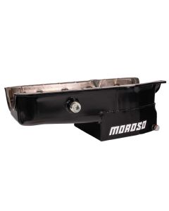 OIL PAN, SBC 86-UP WITH 1 PIECE SEAL PASSENGER SIDE DIP STICK, CIRCLE TRACK, INSPECTION BUNG, 7.5 IN. DEEP