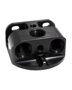FILTER ADAPTER, OIL FILTER REMOTE MOUNT, FRONT PORT, 13/16 IN -16, 3/4 IN -16, 22MM THREAD