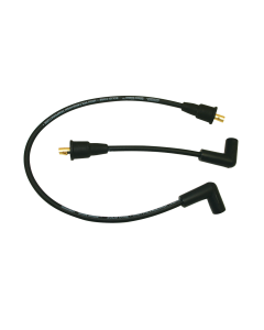 WIRE SET, SOLID STAINLESS CORE, BLACK, H-D XL  71-78