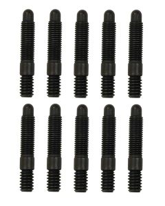 BULLET NOSE STUD, 1/4-20 X 1/4-28 X 1.5 LONG, 10 PACK, BLACK OX