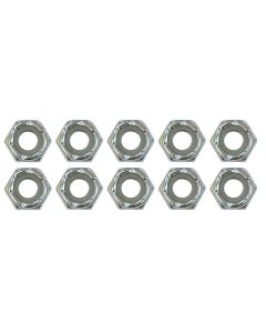 NUT, 1/4-20 NYLOCK, 10 PACK, ZINC