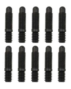 BULLET NOSE STUD, 1/4-20 X 1/4-28 X 1 3/16,  10 PACK, BLACK OX