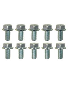 FLANGE NUT, 5/16-18, SERRATED, 10 PACK, ZINC