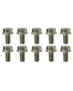 FLANGE HEX HEAD BOLT, M8 X 1.25 X 16MM, 10 PACK, ZINC