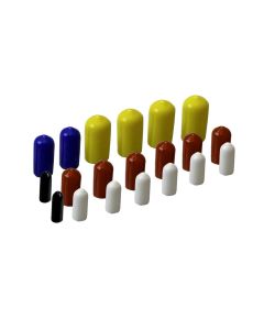 VACUUM LINE CAP KIT, MULTI-COLORS
