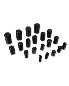 VACUUM LINE CAP KIT, BLACK
