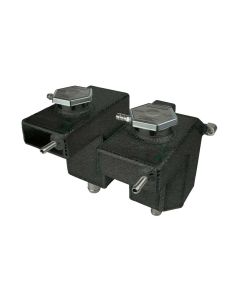 TANK, DUAL, COOLANT, INTERCOOLER, POLARIS RZR TURBO AND TURBO S 2016-UP, BLACK POWDER COAT