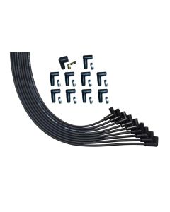 WIRE SET MOROSO ULTRA V8 90 DEG PLUG UNIV. UNSLEEVED 90 DEG HEI BLACK WIRE