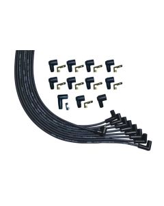 WIRE SET MOROSO ULTRA V8 90 DEG PLUG UNIV. UNSLEEVED 90 NON HEI BLACK WIRE