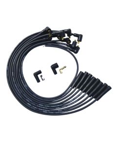 WIRE SET MOROSO ULTRA BBC OVC STR PLUG & 90 NON HEI UNSLVD, BLACK WIRE