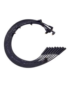 WIRE SET MOROSO ULTRA BB CHRYSLER, MOPAR 361,383,400,440 STR PLUG END NON HEI UNSLEEVED, BLACK WIRE