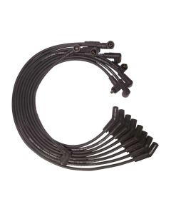 WIRE SET MOROSO ULTRA BB FORD 351C,390,429,460 135 DEG BOOTS NON HEI UNSLEEVED, BLACK WIRE
