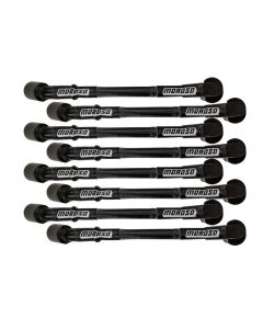 WIRE SET MOROSO ULTRA GM LS 11 INCH LONG COIL ON PLUG 90 DEG PLUG SLEEVED, BLACK WIRE