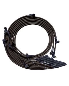 WIRE SET MOROSO ULTRA SLEEVED BLACK BB CHRYSLAR MOPAR STR PLUG END NON HEI