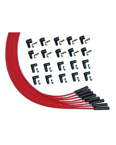 WIRE SET MOROSO ULTRA V8 UNIVERSAL STR PLUG, HEI & NON HEI RED WIRE