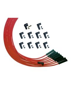 WIRE SET MOROSO ULTRA UNIVERSAL V8 STR PLUG HEI UNSLEEVED RED WIRE