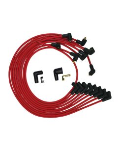 WIRE SET MOROSO ULTRA BBC UNDER THE HEADER 90 DEG PLUG, NON-HEI RED WIRE