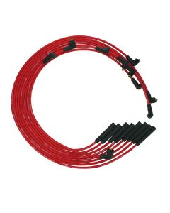 WIRE SET MOROSO ULTRA BB CHRYSLER, MOPAR 361,383,400,440 STR PLUG NON-HEI, RED WIRE