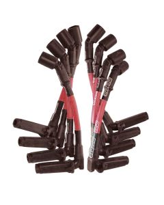 WIRE SET MOROSO ULTRA SLEEVED 9.75 INCH LONG WIRE SET, COIL ON PLUG, RED WIRE