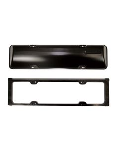 VALVE COVERS. SBC 2 PIECE WITH OILERS, BILLET ALUMINUM