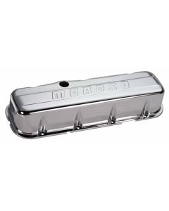 VALVE COVERS, BBC, CHROME, BAFFLED