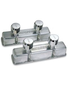 VALVE COVERS, SBC, CAST, BOTH VALVE COVERS HAVE 2 BREATHERS