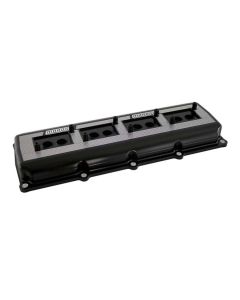 VALVE COVERS, CHRYSLER  5.7/6.1/6.2/6.4, BILLET ALUMINUM, BLACK ANODIZED
