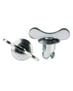 QUICK FASTENER, WINGED, 7/16 IN X .500, STEEL, SILVER