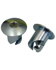 QUICK FASTENER, OVAL, 7/16 IN X .400, STEEL, SILVER