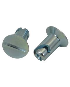 QUICK FASTENER, FLUSH. 5/16 IN  X.500, STEEL, SILVER