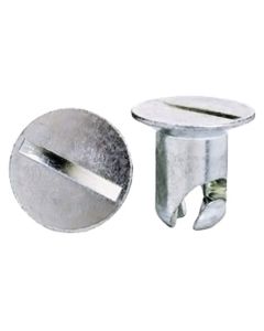 QUICK FASTENER, FLUSH, 7/16 IN X.500, STEEL, SILVER