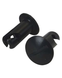 QUICK FASTENER, OVAL, 5/16 IN X.500, ALUMINUM, BLACK