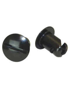 QUICK FASTENER ,OVAL, 7/16 IN X .500, STEEL, BLACK