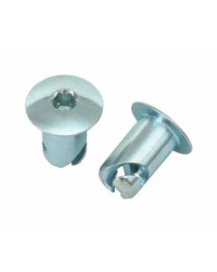 QUICK FASTENER, OVAL, HEX DRIVE, 7/16 IN X .550, STEEL, SILVER