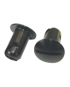 QUICK FASTENER, OVAL, 7/16 IN X.550, ALUMINUM, BLACK