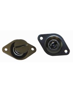 QUICK FASTENER, SELF EJECTING, 7/16 IN X.500, STEEL, BLACK