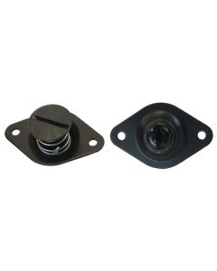 QUICK FASTENER, SELF EJECTING, 7/16 IN X .550, ALUMINUM, BLACK