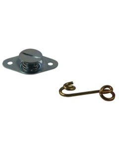 QUICK FASTENER, SELF EJECTING, 5/16 IN X .400, STEEL, SILVER