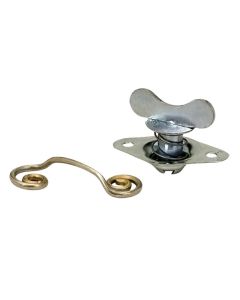 QUICK FASTENER, SELF EJECTING, WINGED, 5/16 IN X .500, STEEL, SILVER