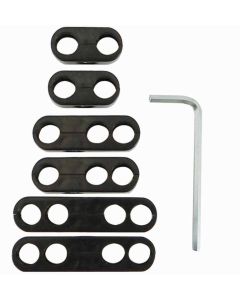 IGNITION WIRE SEPARATOR KIT, SPLIT DESIGN, BLACK