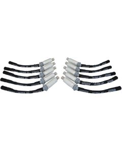 IGNITION WIRE SET, ULTRA 40, SLEEVED, DODGE VIPER 08-17, BLACK