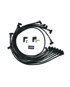 IGNITION WIRE SET, ULTRA 40, UNSLEEVED, SBC, SPRINT CAR FRONT MAGNETO, NON-RAISED CAM, BLACK