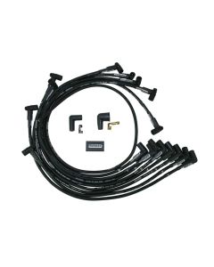 IGNITION WIRE SET, ULTRA 40, UNSLEEVED, SBC, SPRINT CAR FRONT MAGNETO, RAISED CAM, BLACK