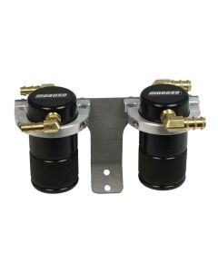 SEPARATOR, AIR OIL, CATCH CAN, SMALL BODY, BLACK FINISH, SUBARU STI, 04-07, FRONT MOUNT INTERCOOLER
