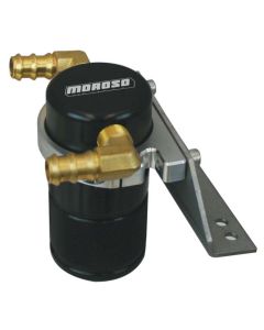 SEPARATOR, AIR OIL, CATCH CAN, SMALL BODY, BLACK FINISH, FORD F150 ECOBOOST/5.0L, 11-14
