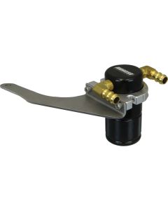 SEPARATOR, AIR OIL, CATCH CAN, SMALL BODY, BLACK FINISH, MUSTANG GT, 15-20